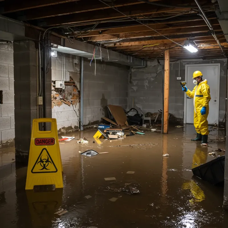 Flooded Basement Electrical Hazard in Sun Valley, PA Property